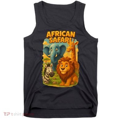 African Safari Kids Cartoon Tank Top