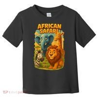 African Safari Kids Cartoon Toddler T-Shirt thumb 0