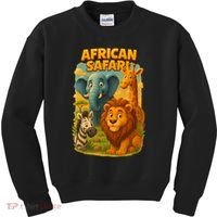 African Safari Kids Cartoon Kids Sweatshirt thumb 0