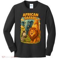 African Safari Kids Cartoon Kids Long Sleeve Shirt thumb 0