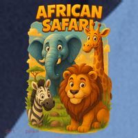 African Safari Kids Cartoon Raglan Baseball Sleeve Shirt thumb 2