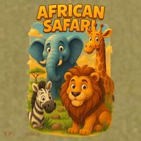 African Safari Kids Cartoon Garment-Dyed Women's Muscle Tee thumb 6