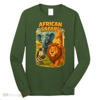 African Safari Kids Cartoon Long Sleeve Shirt thumb 0