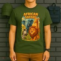 African Safari Kids Cartoon T-Shirt thumb 6