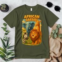 African Safari Kids Cartoon Premium T-Shirt thumb 2