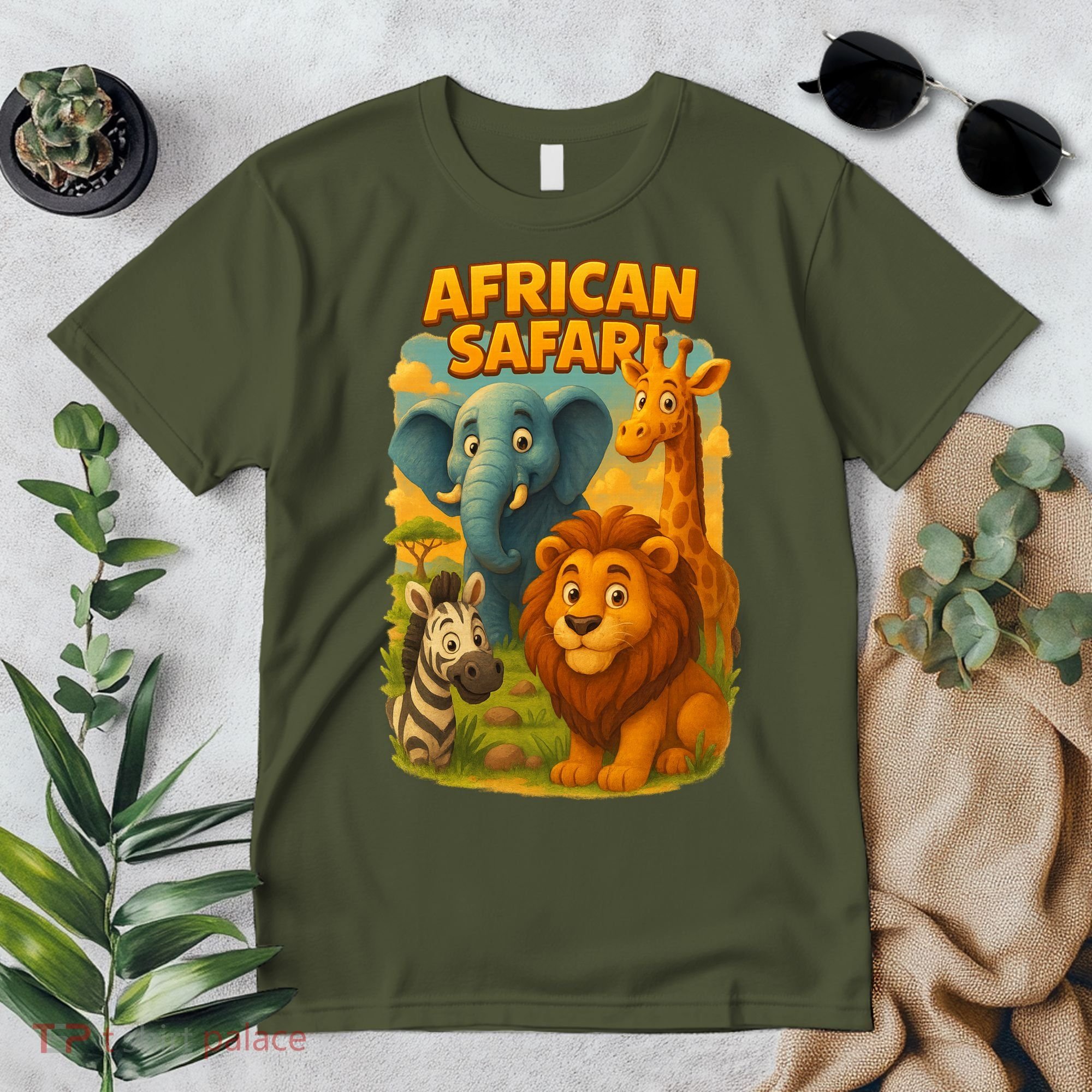 African Safari Kids Cartoon Premium T-Shirt