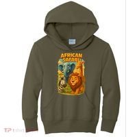 African Safari Kids Cartoon Kids Hoodie thumb 0