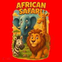 African Safari Kids Cartoon Santa Hat thumb 1