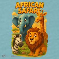 African Safari Kids Cartoon Sueded Cloud Jersey T-Shirt thumb 2
