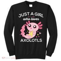 Axolotl Shirt Kawaii Just A  Who Loves Axolotl  Sweatshirt thumb 0