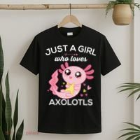 Axolotl Shirt Kawaii Just A  Who Loves Axolotl  T-Shirt thumb 2