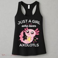 Axolotl Shirt Kawaii Just A  Who Loves Axolotl  Women's Tank Top thumb 3