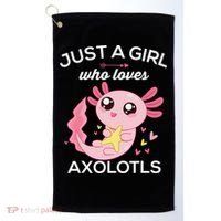 Axolotl Shirt Kawaii Just A  Who Loves Axolotl  Golf Towel thumb 0