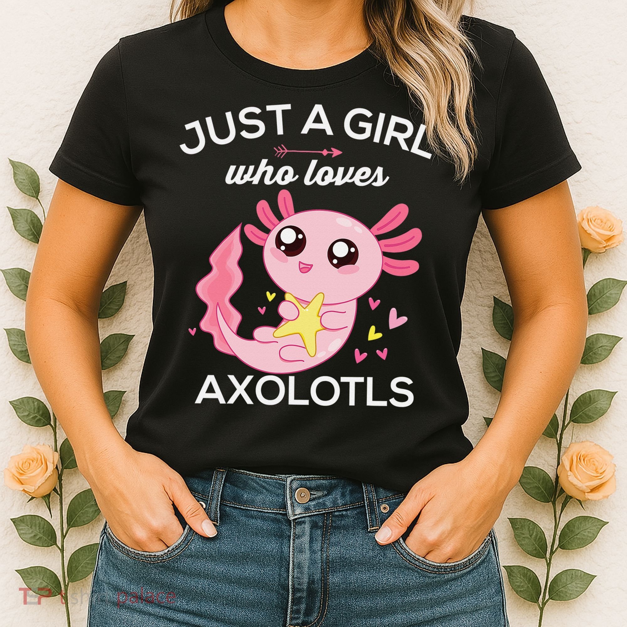 Axolotl Shirt Kawaii Just A  Who Loves Axolotl  Women's T-Shirt