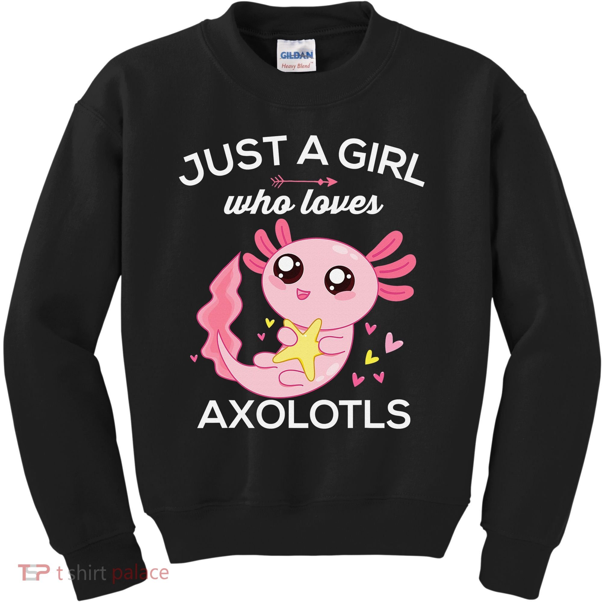 Axolotl Shirt Kawaii Just A  Who Loves Axolotl  Kids Sweatshirt