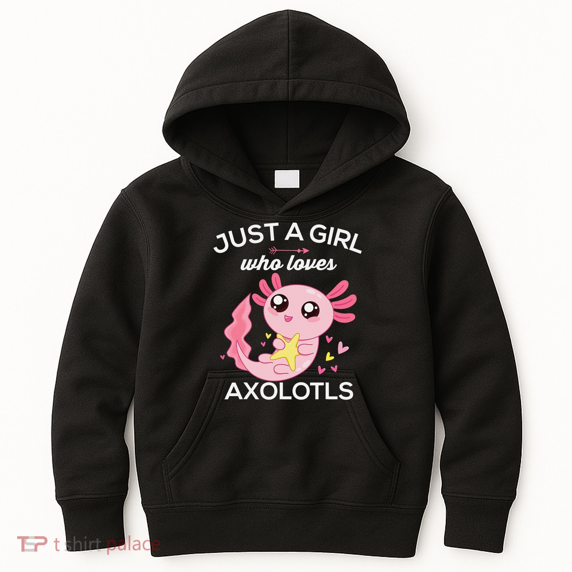 Axolotl Shirt Kawaii Just A  Who Loves Axolotl  Kids Hoodie