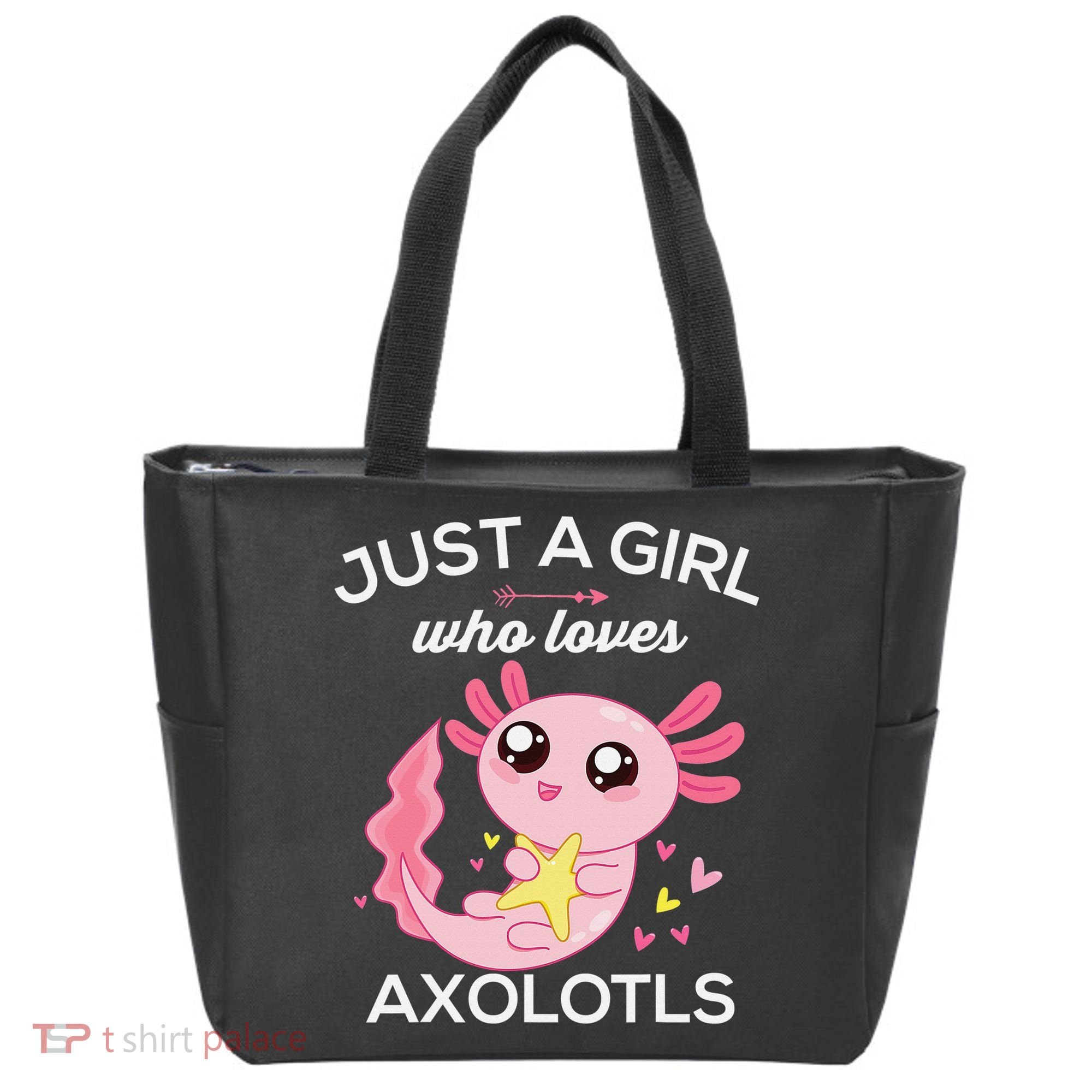 Axolotl Shirt Kawaii Just A  Who Loves Axolotl  Tote Bag