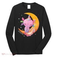 Axolotl Space Kawaii Japanese Anime Gift Girls Teens  Long Sleeve Shirt thumb 0