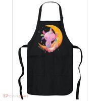 Axolotl Space Kawaii Japanese Anime Gift Girls Teens  Apron thumb 0