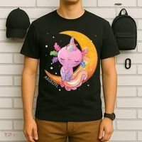 Axolotl Space Kawaii Japanese Anime Gift Girls Teens  T-Shirt thumb 6