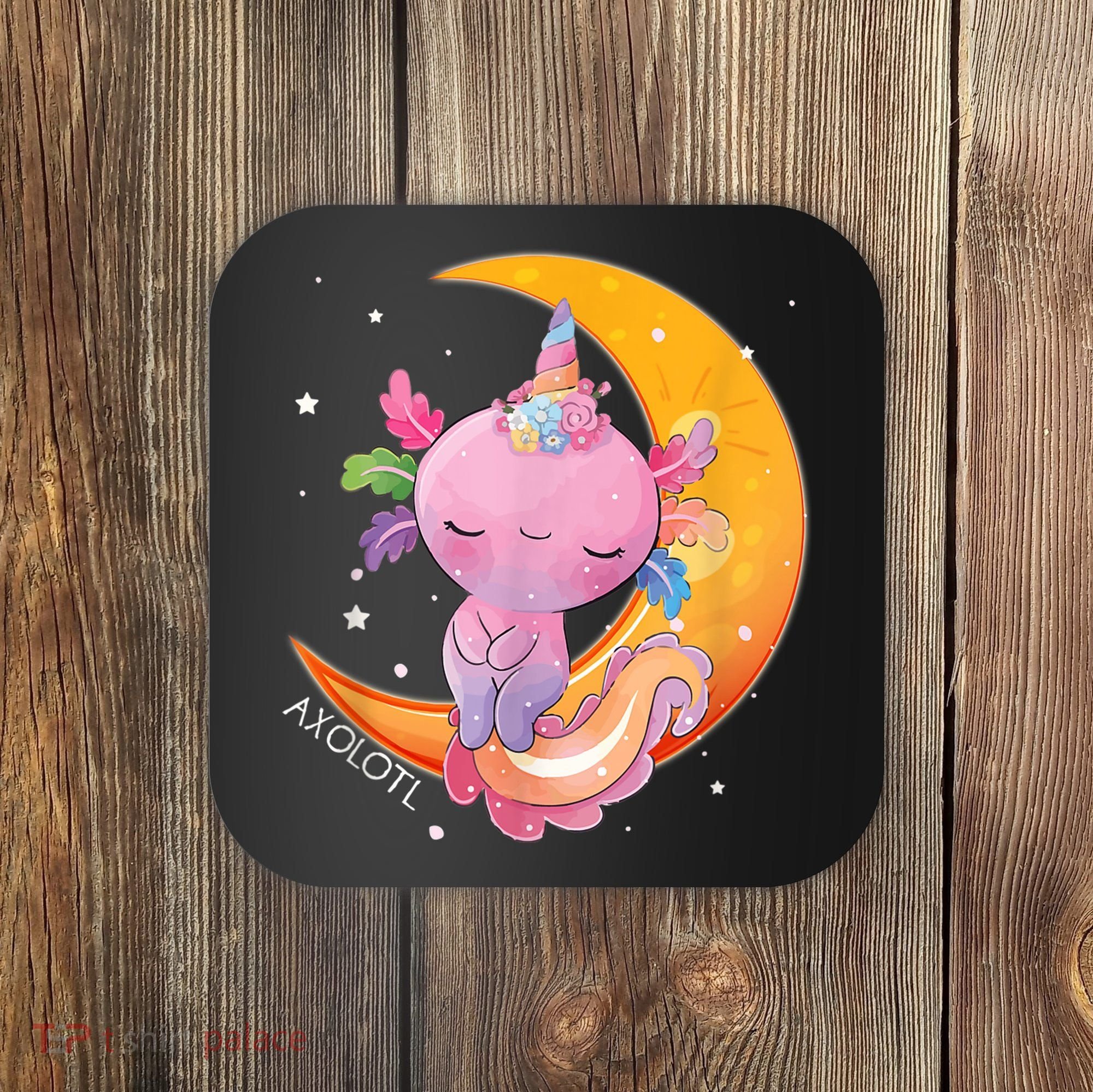 Axolotl Space Kawaii Japanese Anime Gift Girls Teens  Coaster