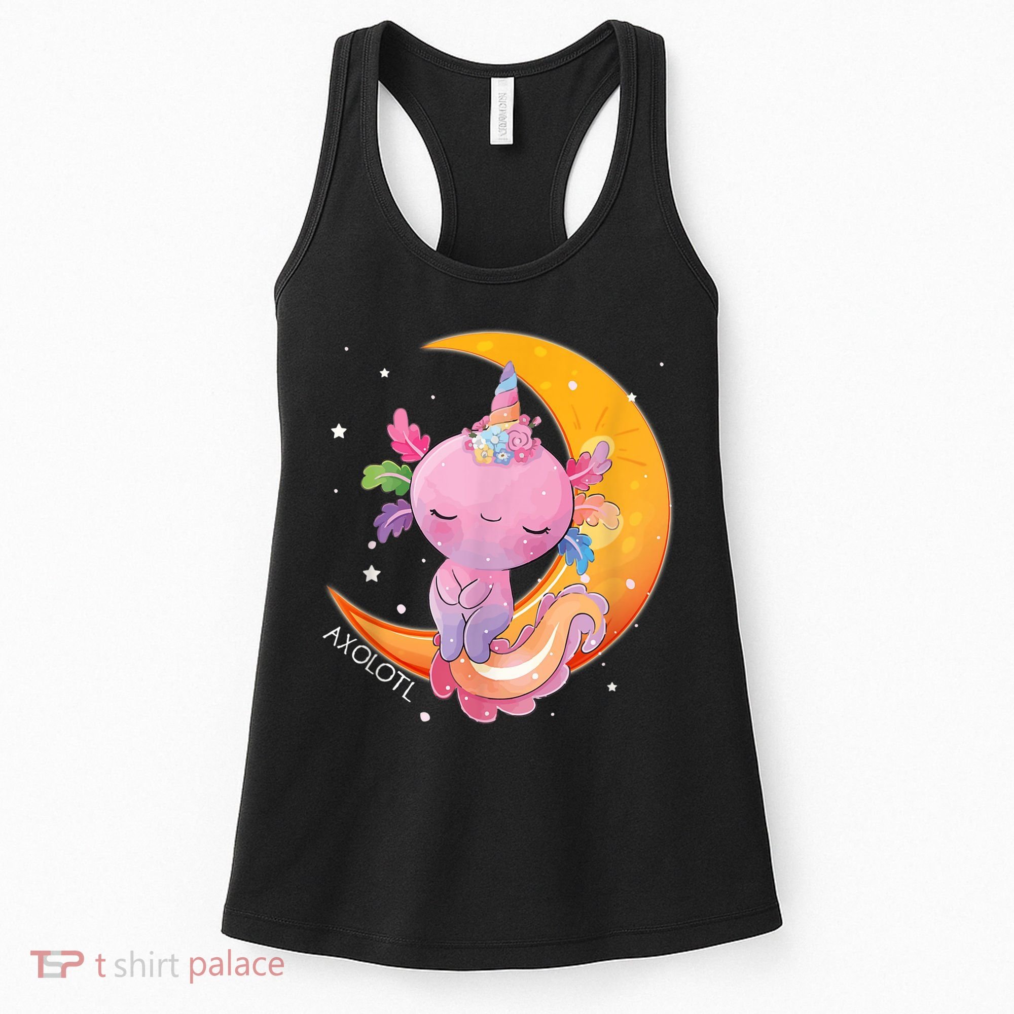 Axolotl Space Kawaii Japanese Anime Gift Girls Teens  Women's Tank Top