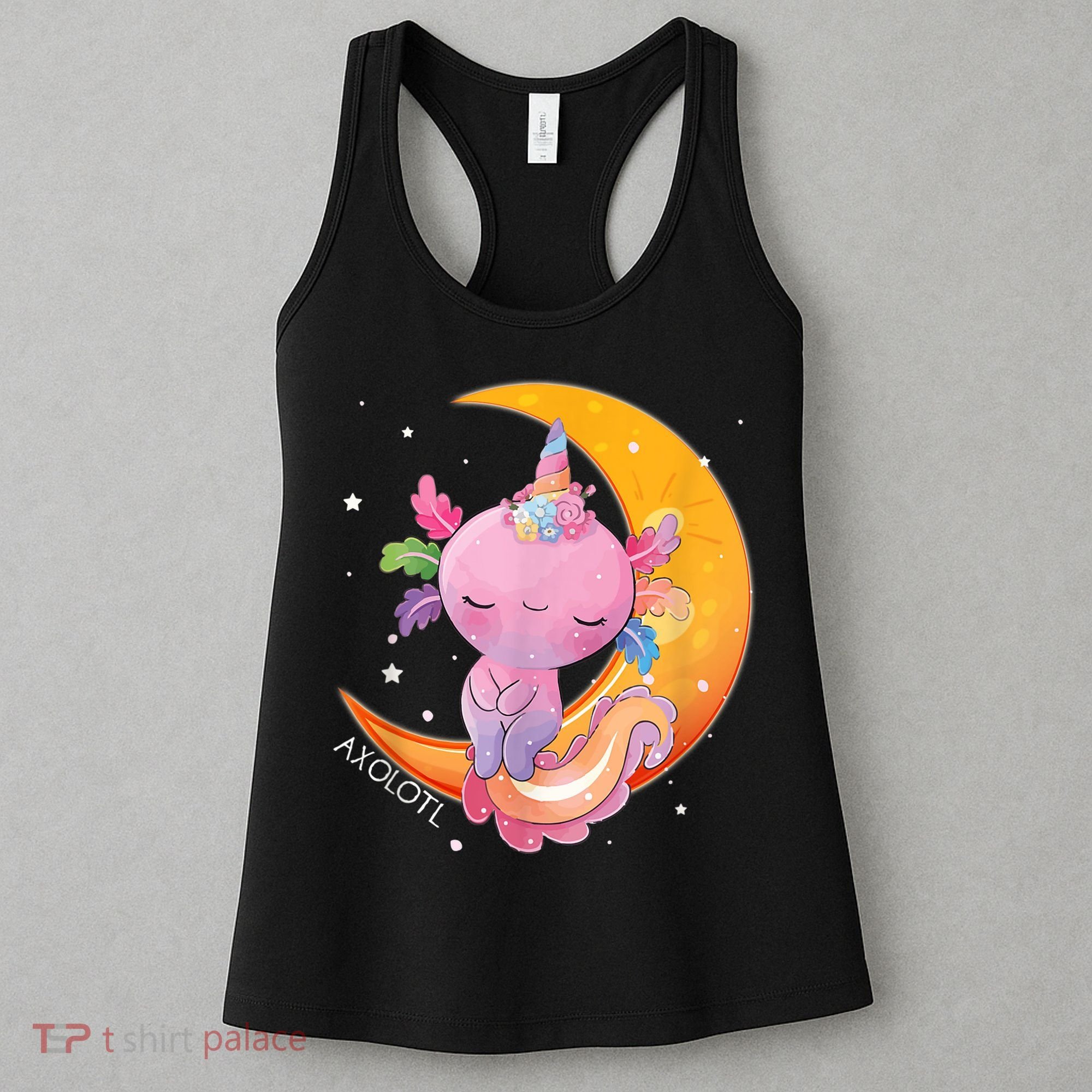 Axolotl Space Kawaii Japanese Anime Gift Girls Teens  Women's Tank Top