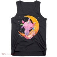 Axolotl Space Kawaii Japanese Anime Gift Girls Teens  Tank Top thumb 0