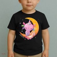 Axolotl Space Kawaii Japanese Anime Gift Girls Teens  Toddler T-Shirt thumb 2