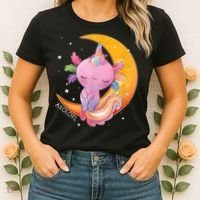 Axolotl Space Kawaii Japanese Anime Gift Girls Teens  Women's T-Shirt thumb 2