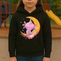 Axolotl Space Kawaii Japanese Anime Gift Girls Teens  Kids Hoodie thumb 3