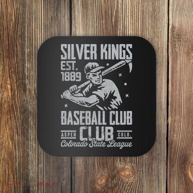 Aspen Silver Kings Colorado Vintage Baseball Team Coaster