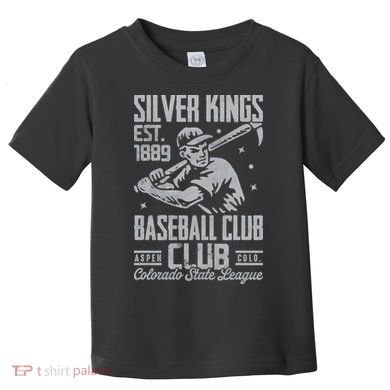 Aspen Silver Kings Colorado Vintage Baseball Team Toddler T-Shirt
