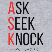 Ask Seek Knock Matthew 778 Inspirational Faith Women's Sweatshirt thumb 2