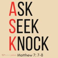 Ask Seek Knock Matthew 778 Inspirational Faith Tote Bag thumb 4