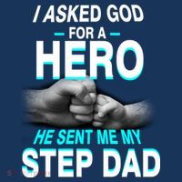 Asked God For A Hero He Sent Me My Step Dad Bucket Hat thumb 4