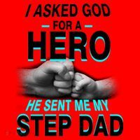 Asked God For A Hero He Sent Me My Step Dad Santa Hat thumb 1