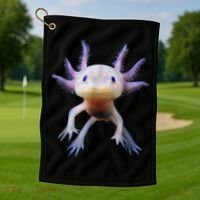 Axolotl Shirt: Limited Edition Golf Towel thumb 1