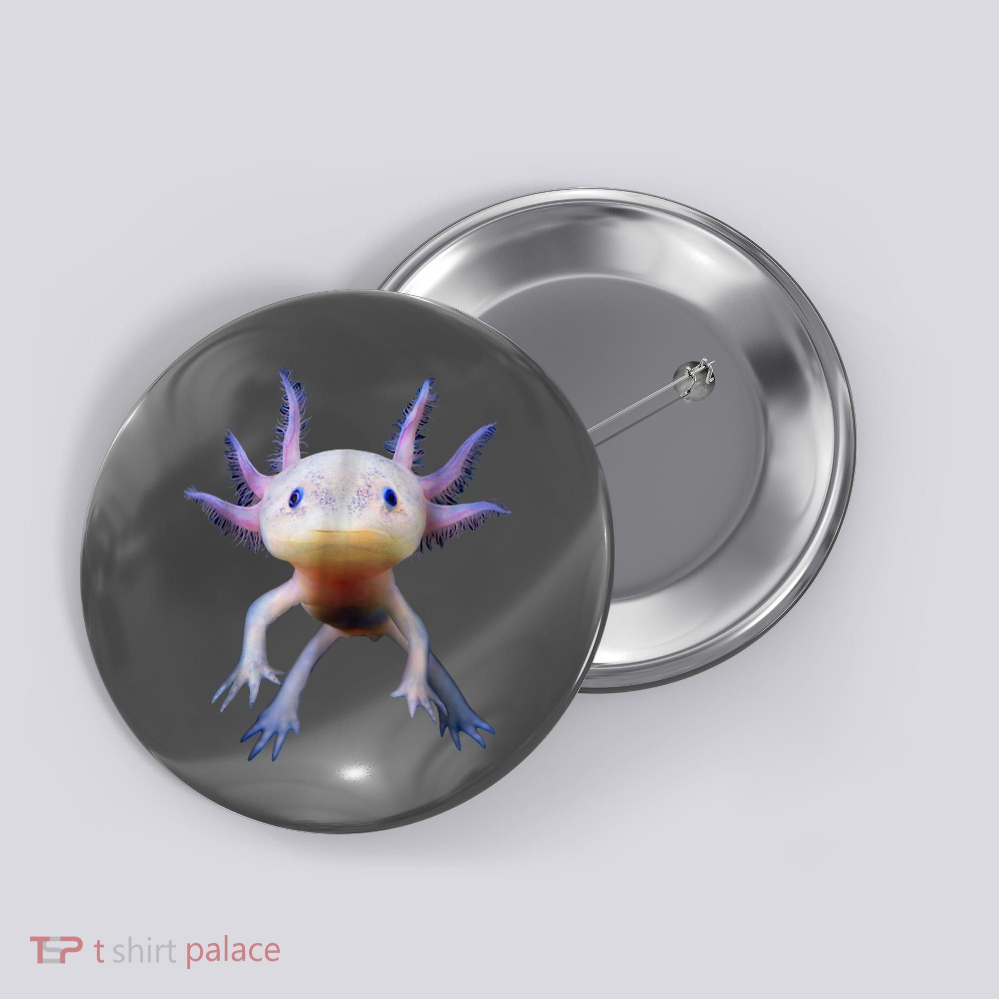 Axolotl Shirt: Limited Edition Button