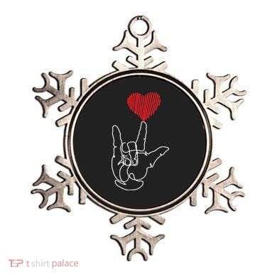 American Sign Language ASL Love Ornament