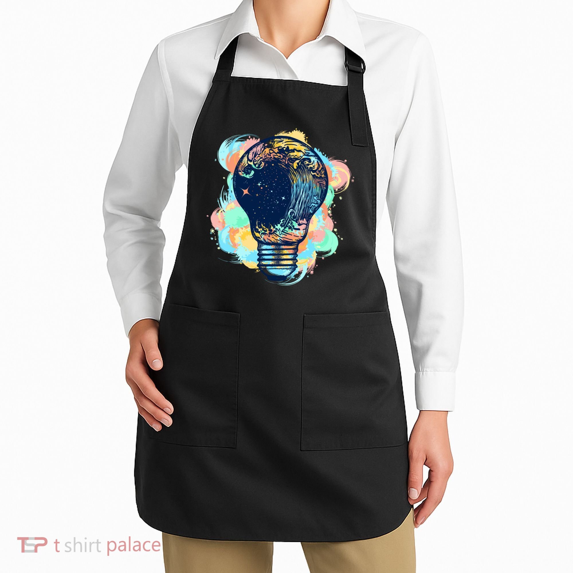 Adventurous Storm Light Bulb Apron