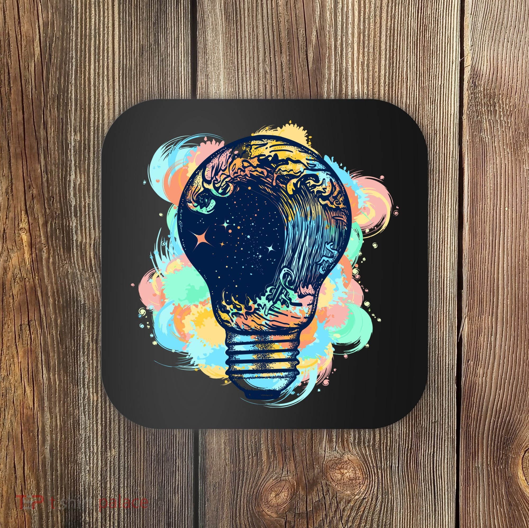 Adventurous Storm Light Bulb Coaster