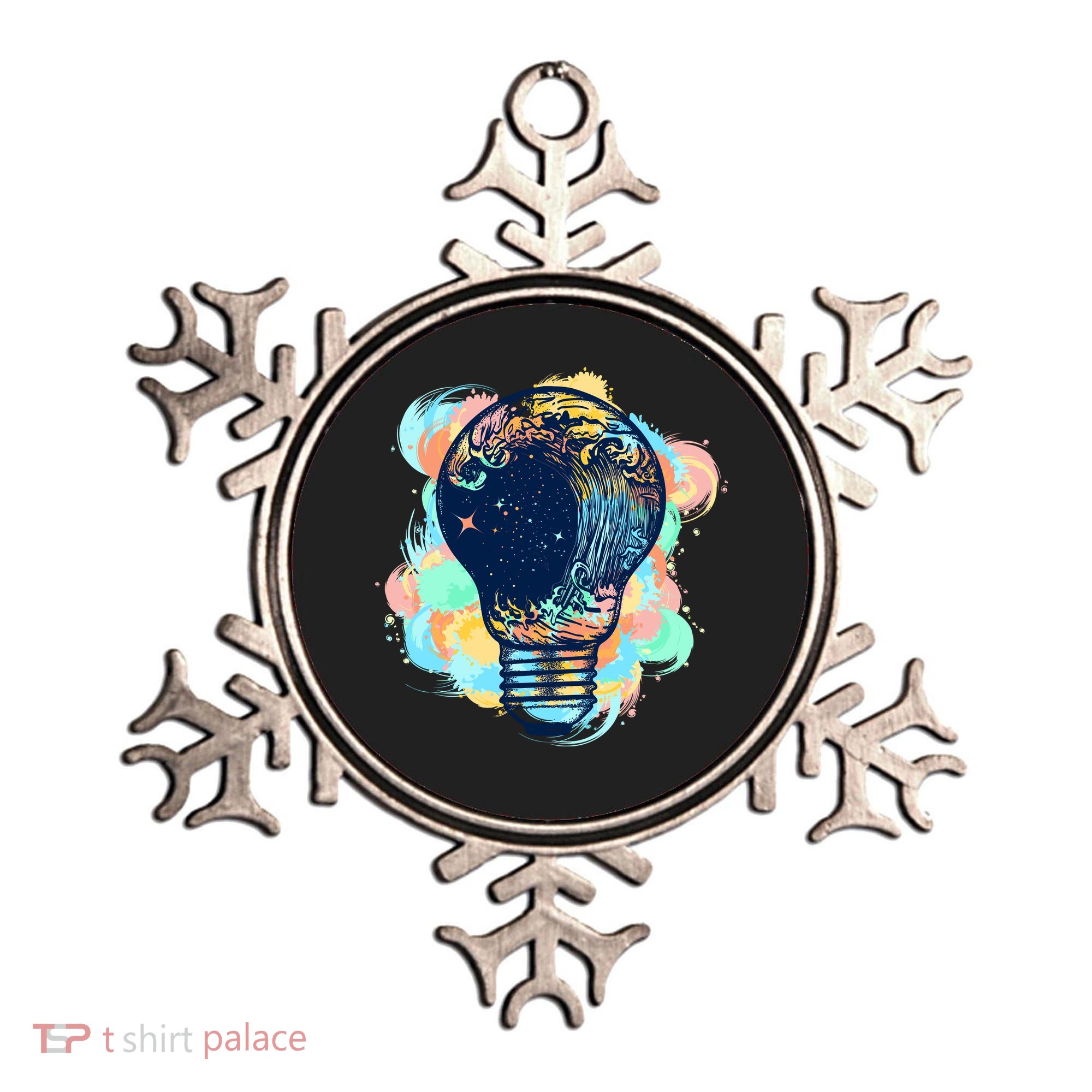 Adventurous Storm Light Bulb Ornament