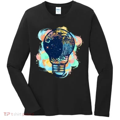 Adventurous Storm Light Bulb Women's Long Sleeve Shirt