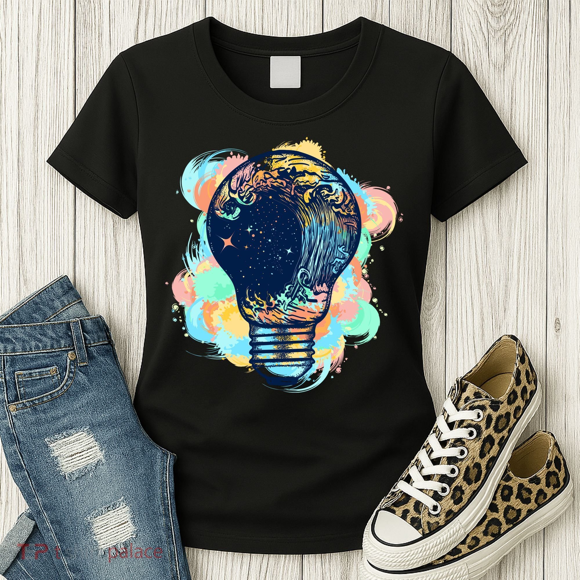 Adventurous Storm Light Bulb Women's T-Shirt