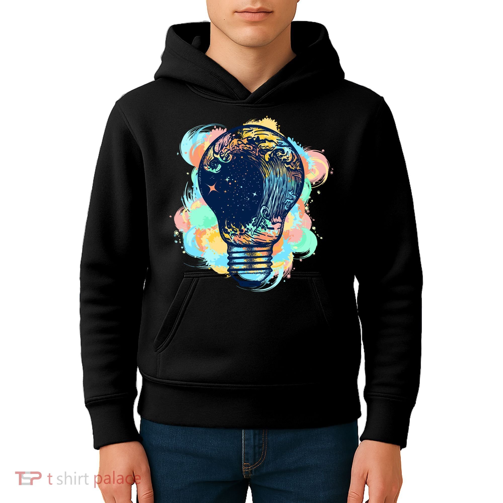 Adventurous Storm Light Bulb Kids Hoodie