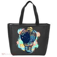 Adventurous Storm Light Bulb Tote Bag thumb 0