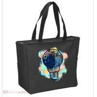Adventurous Storm Light Bulb Tote Bag thumb 2