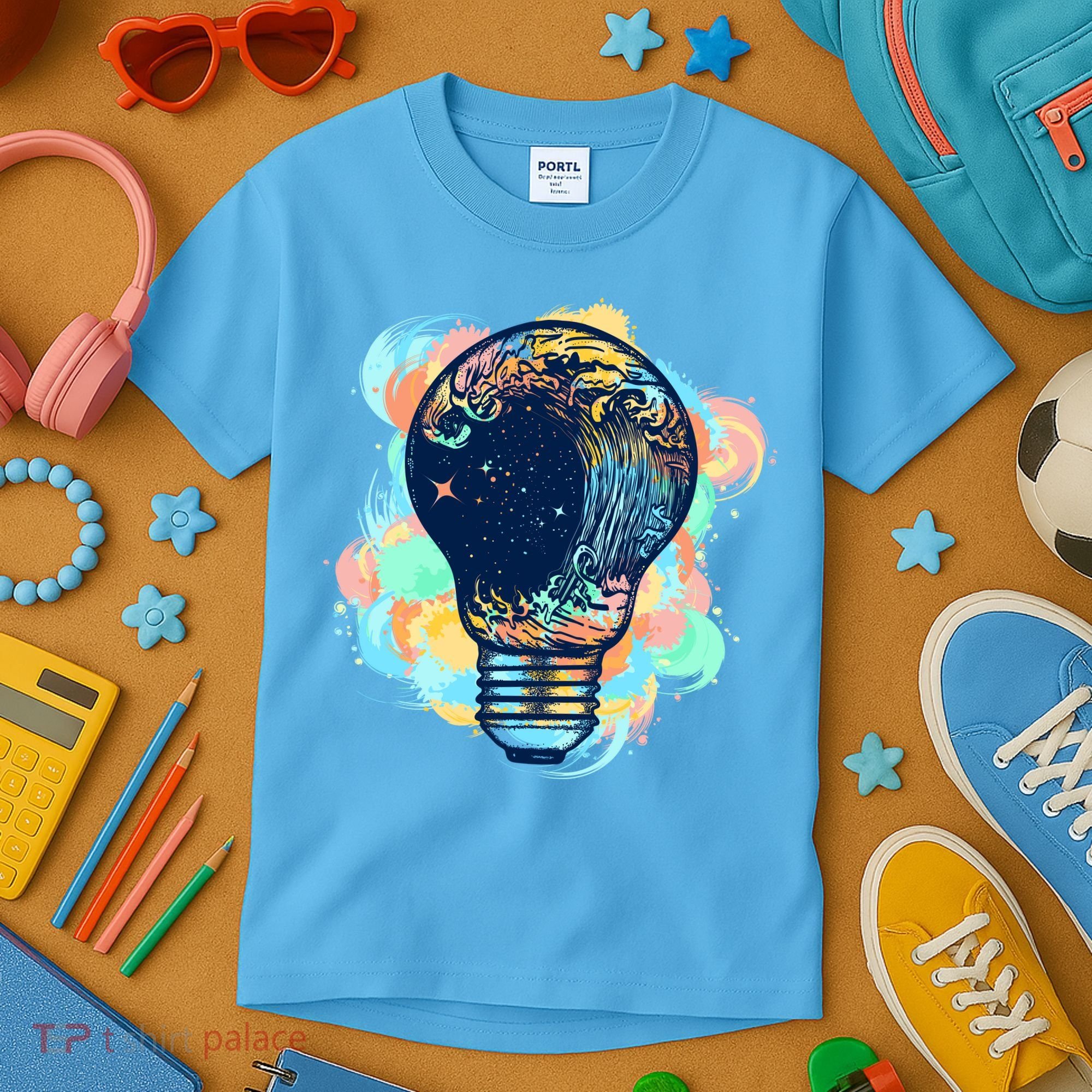 Adventurous Storm Light Bulb Kids T-Shirt
