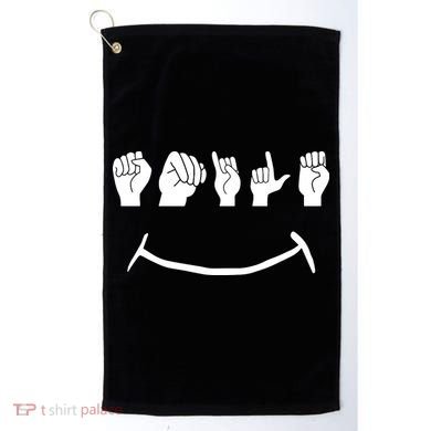 American Sign Language Golf Towel